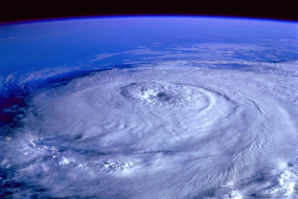 Hurricane from space