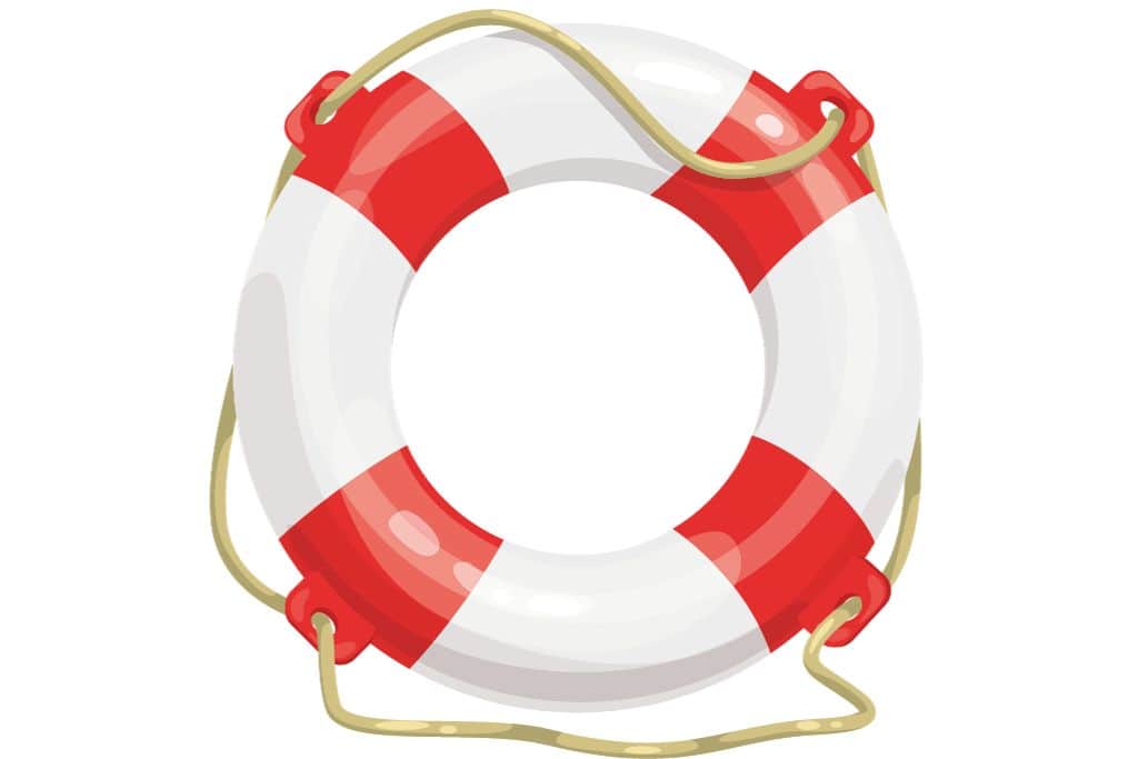 Life ring buoy graphic